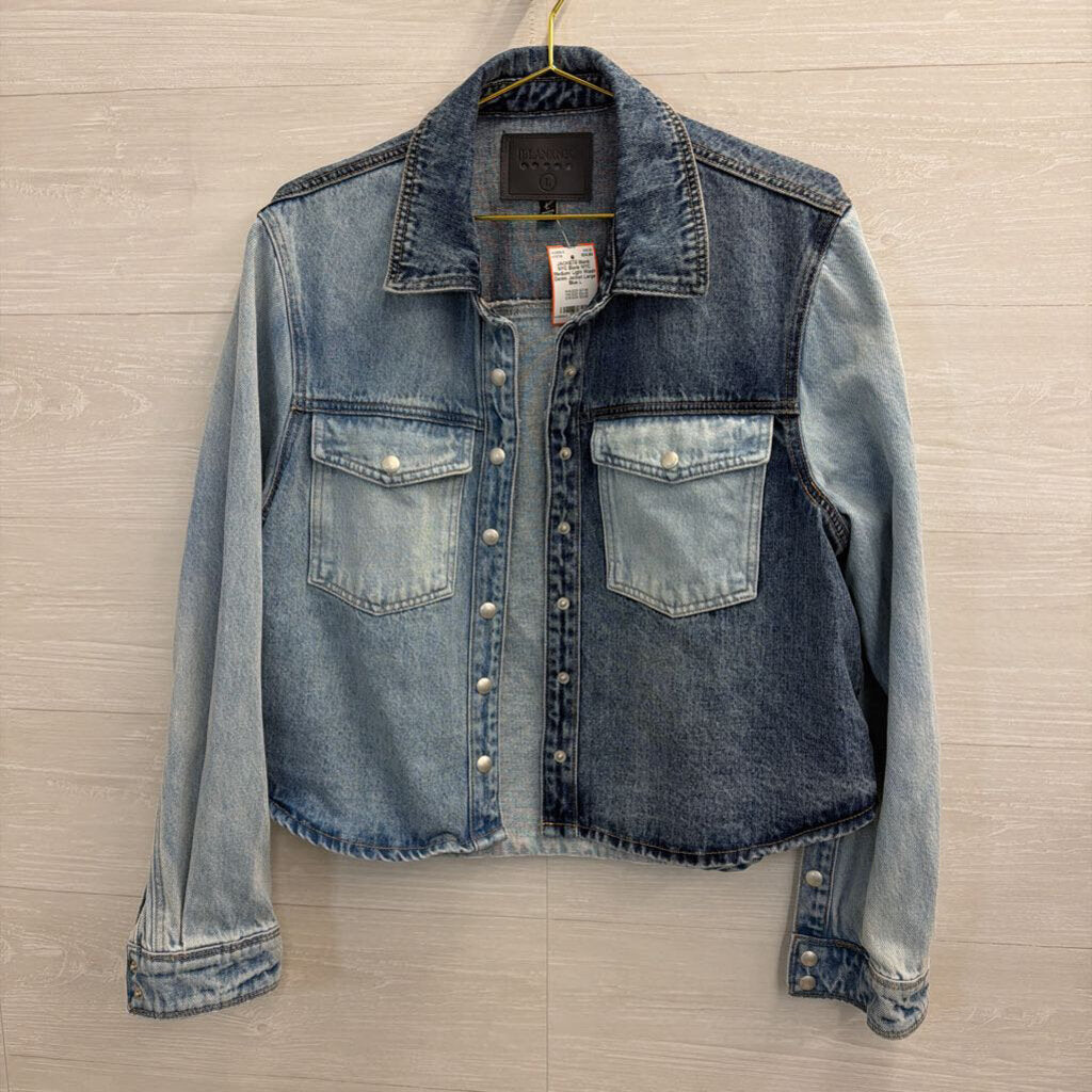 Blank NYC Medium/ Light Wash Denim Jacket Large