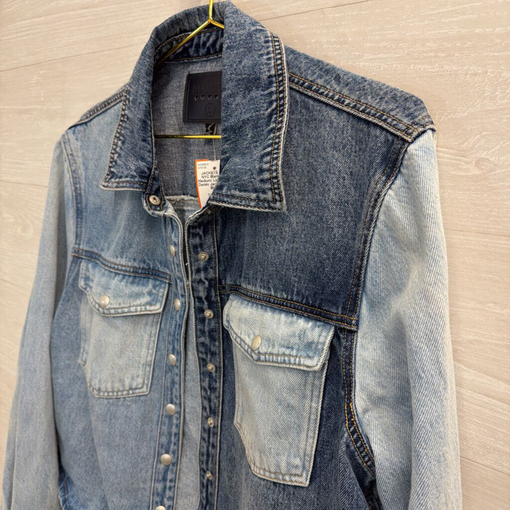Blank NYC Medium/ Light Wash Denim Jacket Large