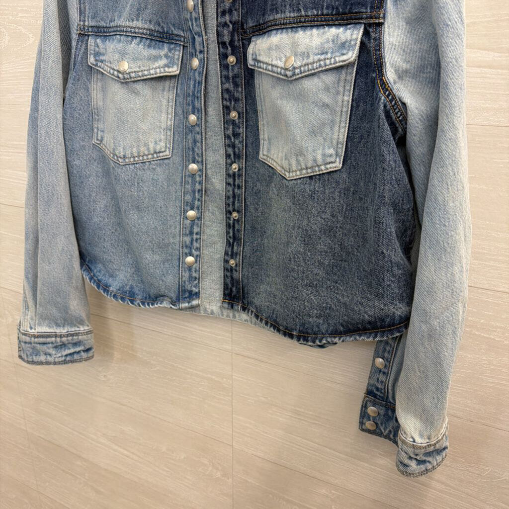 Blank NYC Medium/ Light Wash Denim Jacket Large