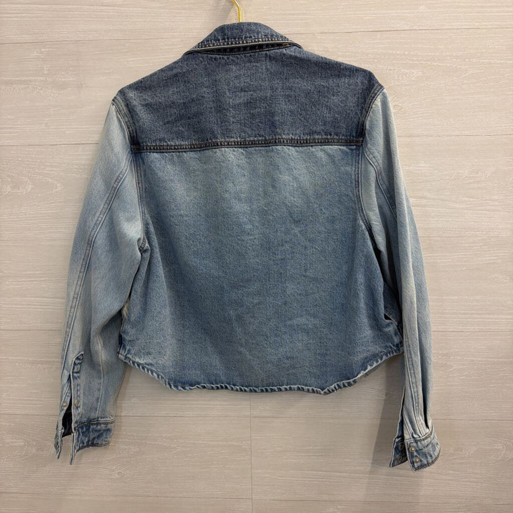 Blank NYC Medium/ Light Wash Denim Jacket Large
