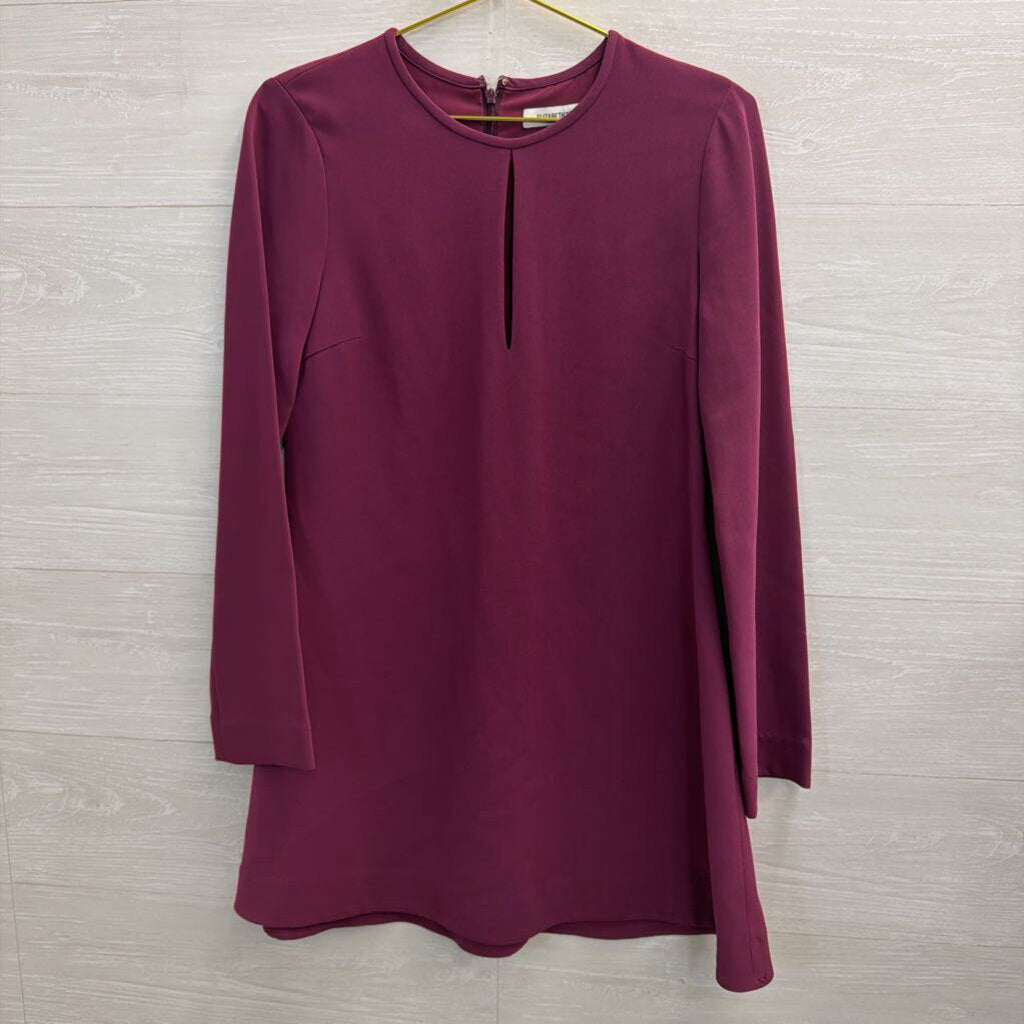 Elizabeth and James Purple Long Sleeve Dress 4