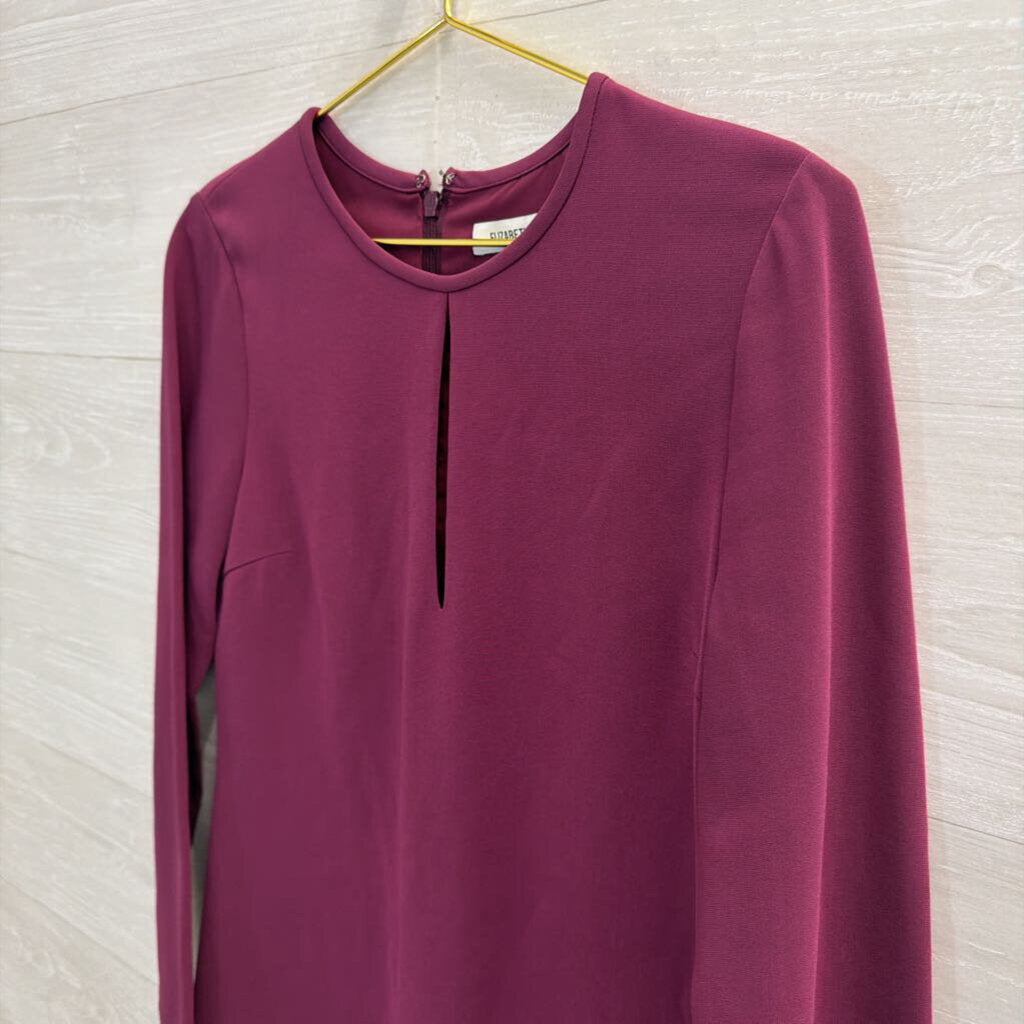 Elizabeth and James Purple Long Sleeve Dress 4