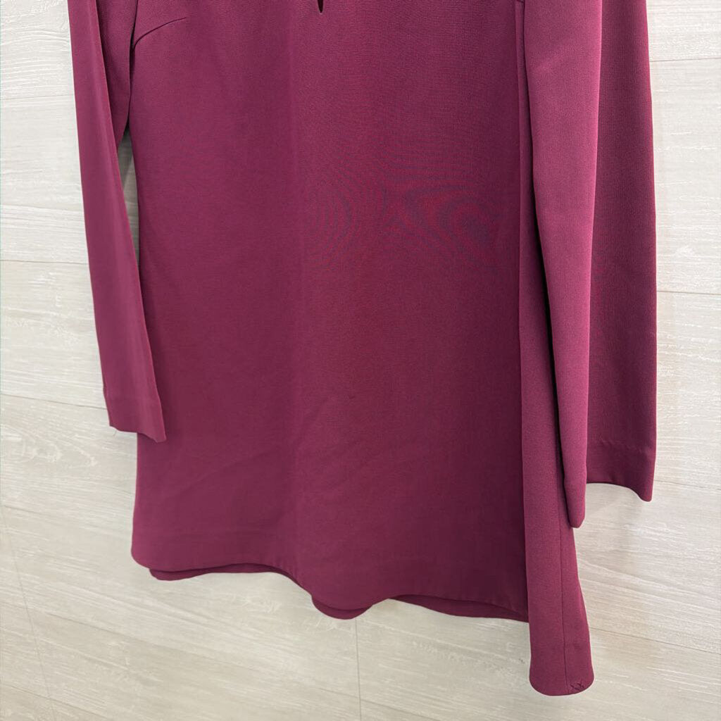 Elizabeth and James Purple Long Sleeve Dress 4