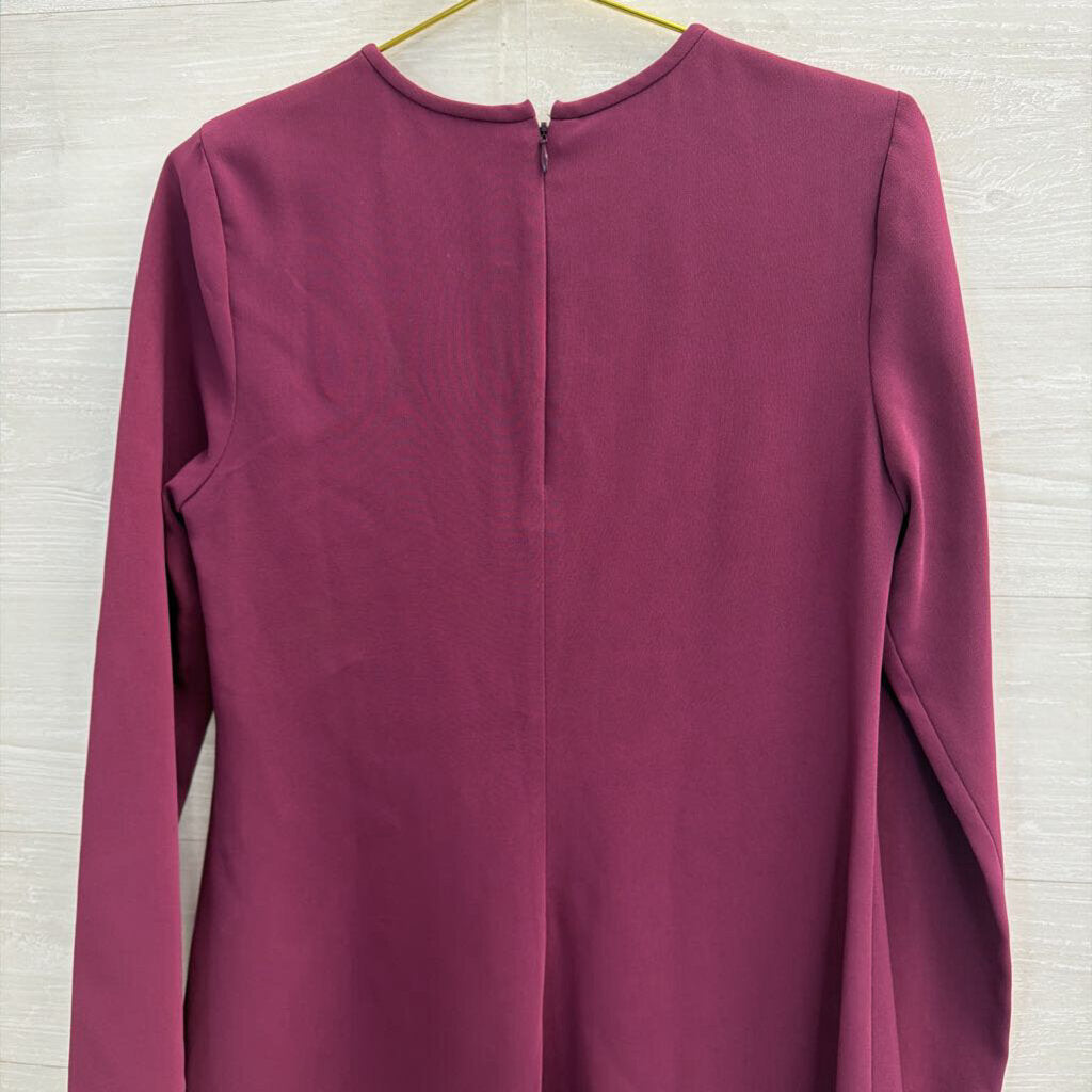 Elizabeth and James Purple Long Sleeve Dress 4