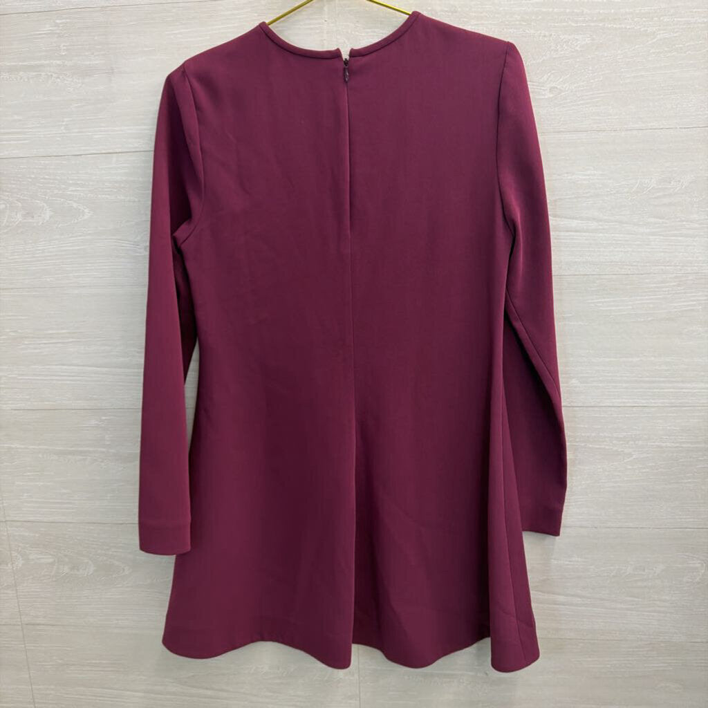 Elizabeth and James Purple Long Sleeve Dress 4