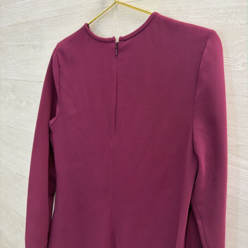 Elizabeth and James Purple Long Sleeve Dress 4