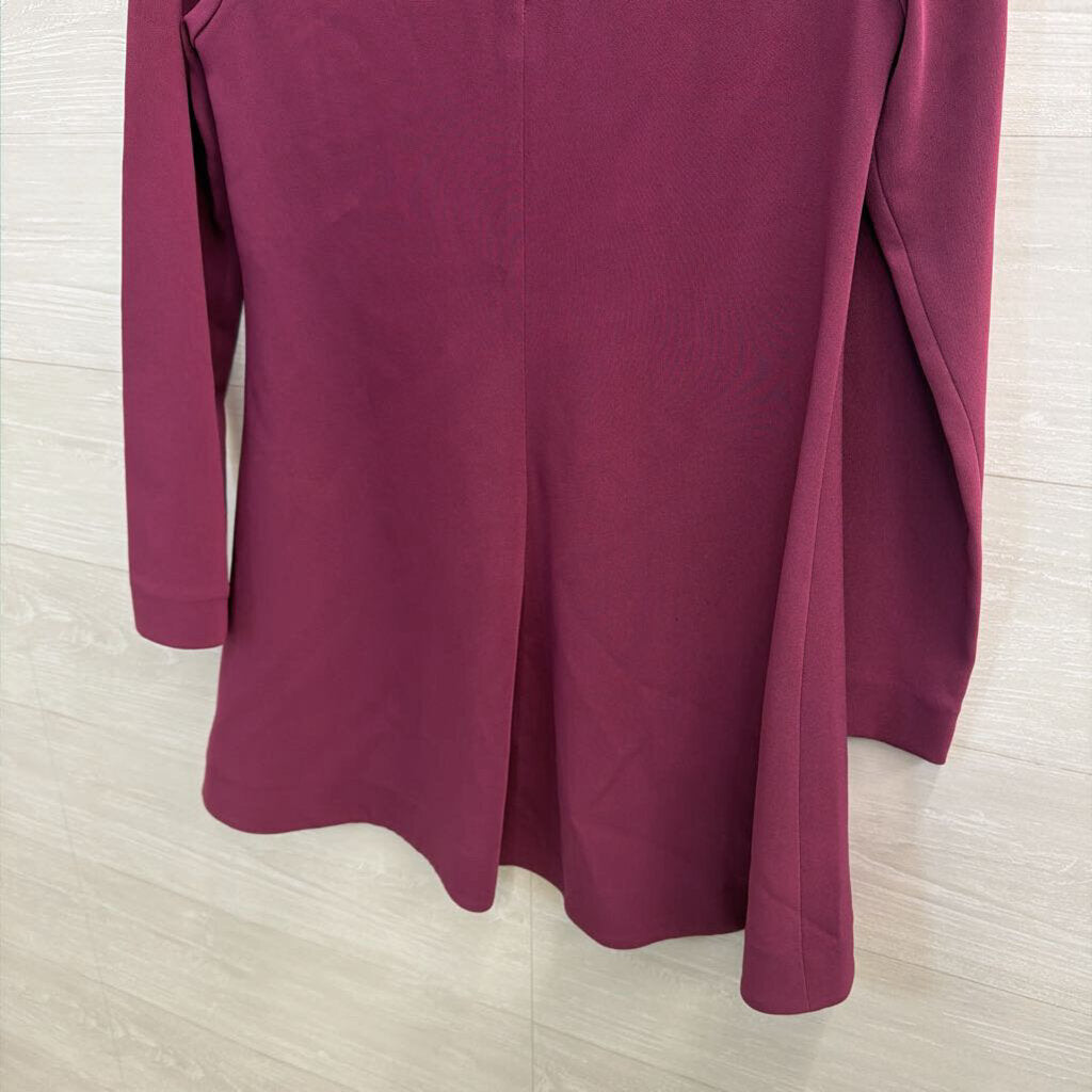 Elizabeth and James Purple Long Sleeve Dress 4