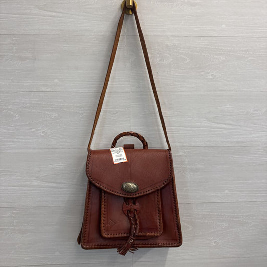 Hand-Tooled Leather Convertible Backpack