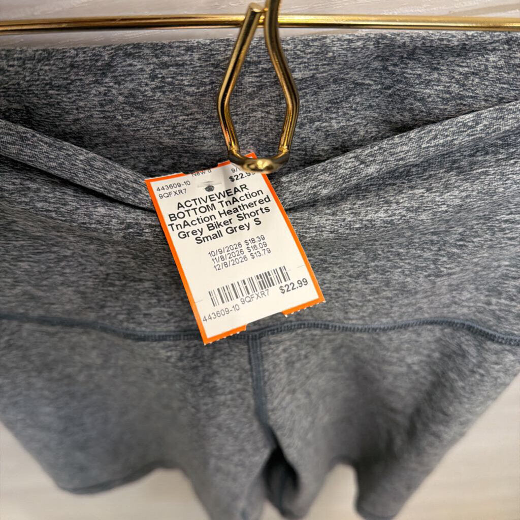 TnAction Heathered Grey Biker Shorts Small