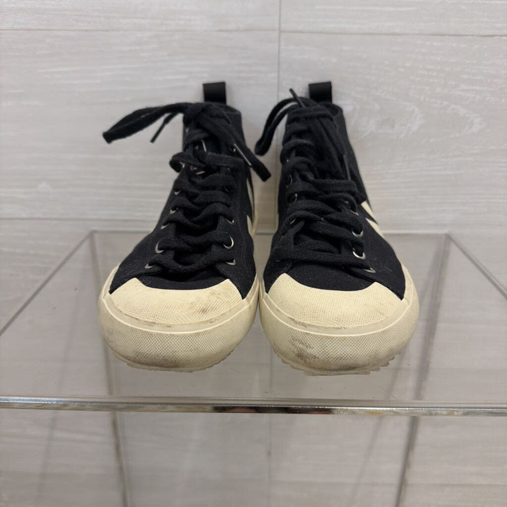 Veja Black/ White High Top Canvas Sneakers 8