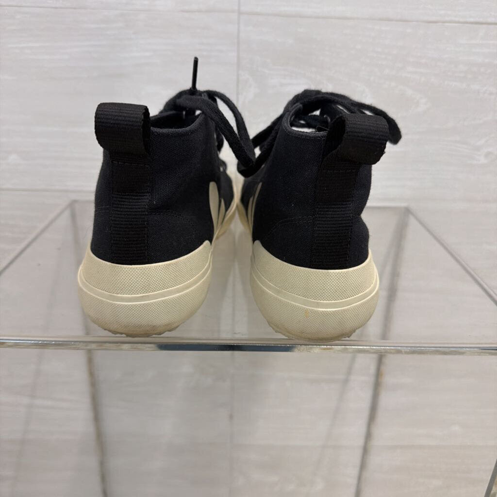 Veja Black/ White High Top Canvas Sneakers 8