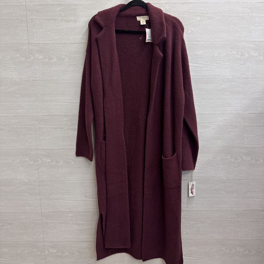 Jessica Simpson Purple Knit Long Open Front Sweater Medium