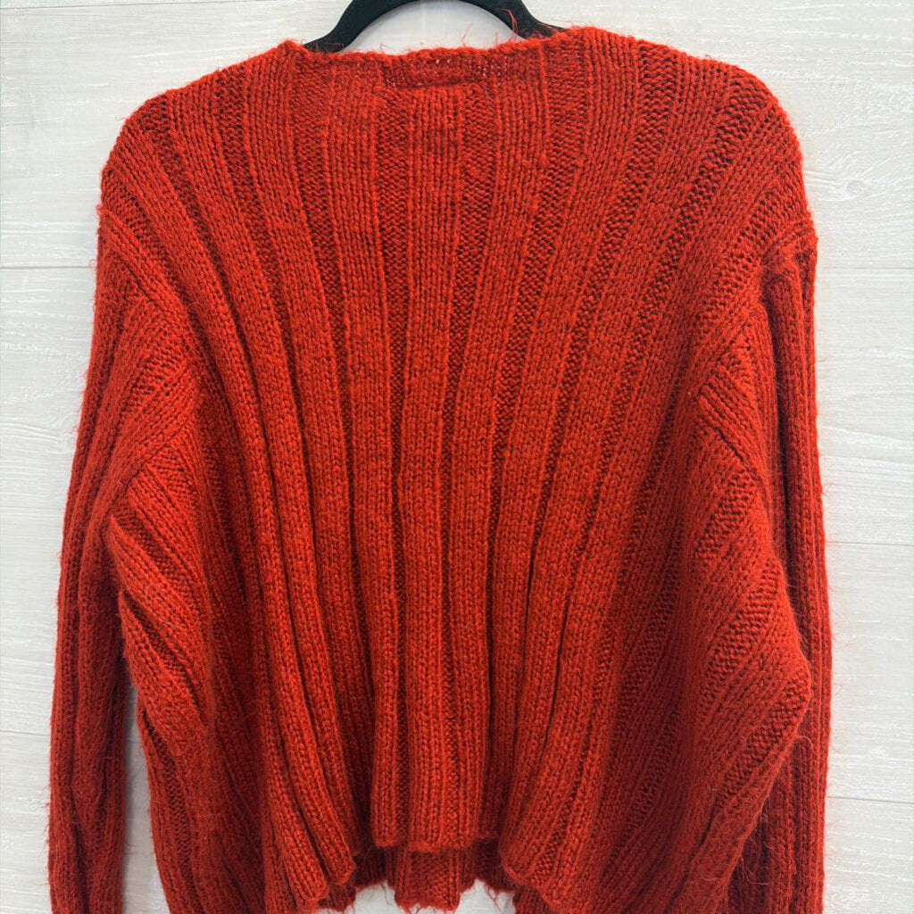 Wooden Ships Red Knit Sweater Medium