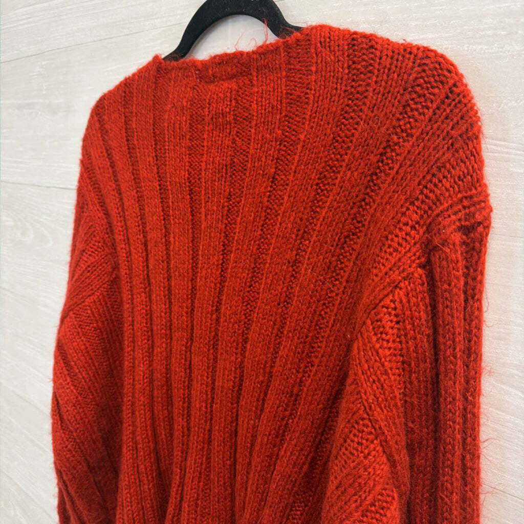 Wooden Ships Red Knit Sweater Medium