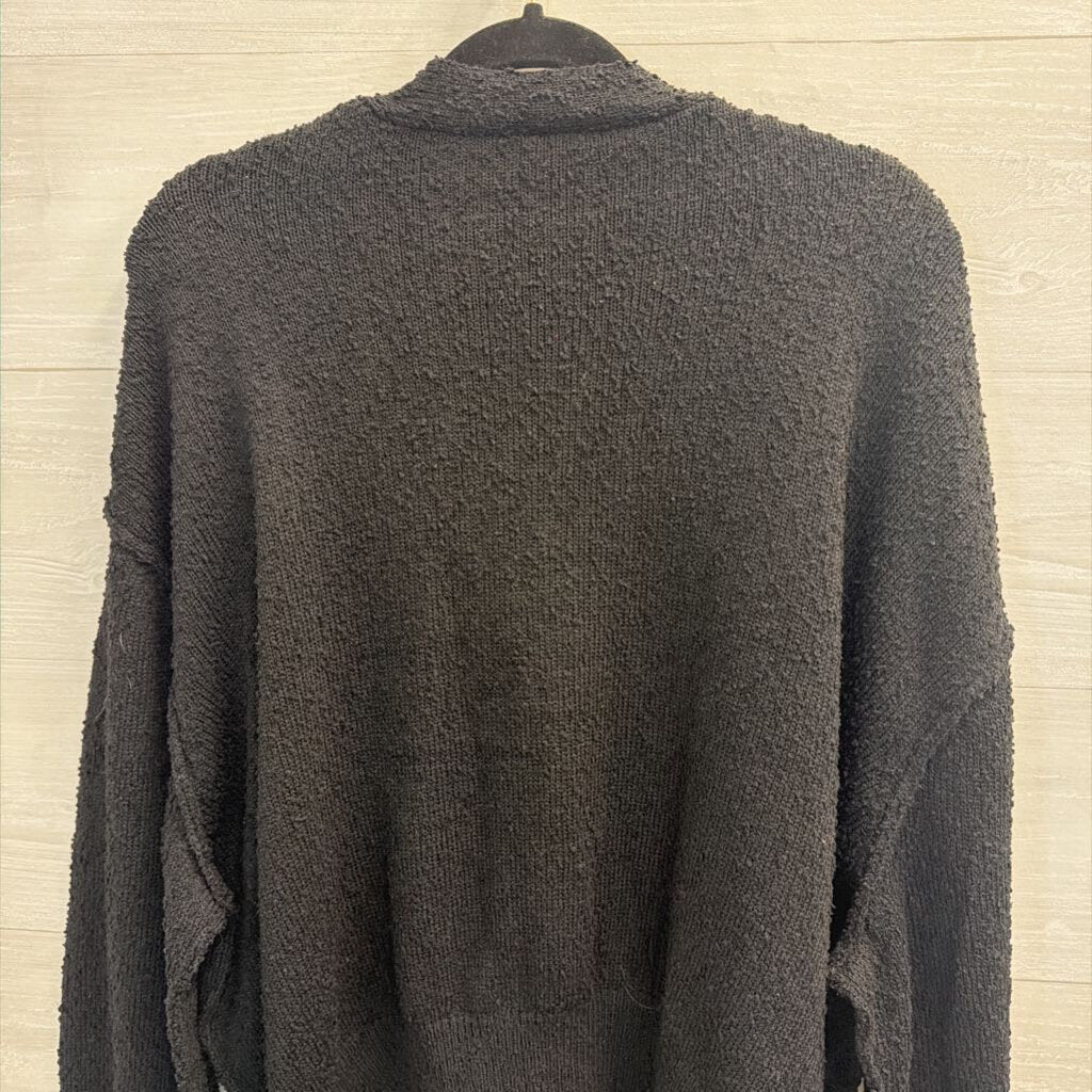 Artistic Works by Lu Black Knit Cardigan Sweater Large