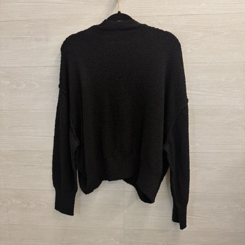 Artistic Works by Lu Black Knit Cardigan Sweater Large