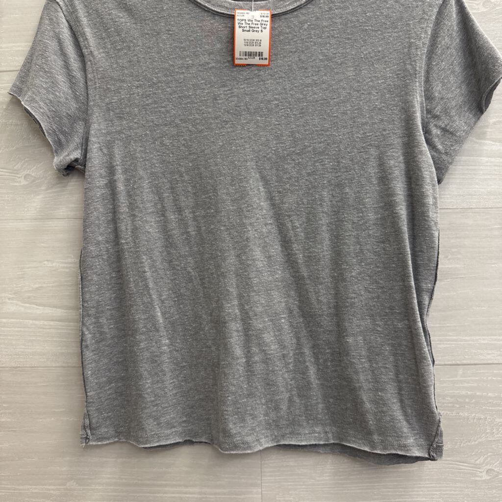 We The Free Grey Short Sleeve Top Small