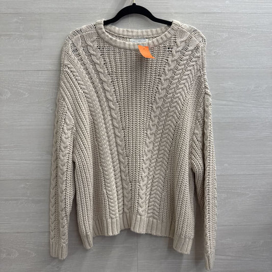 Your Favorite Cream Knit Long Sleeve Sweater Top Small/ Medium