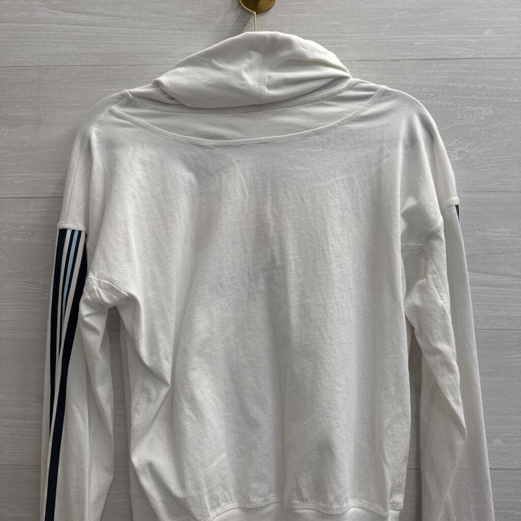 FP Movement White/ Multi Long Shot Mock Neck Top Small
