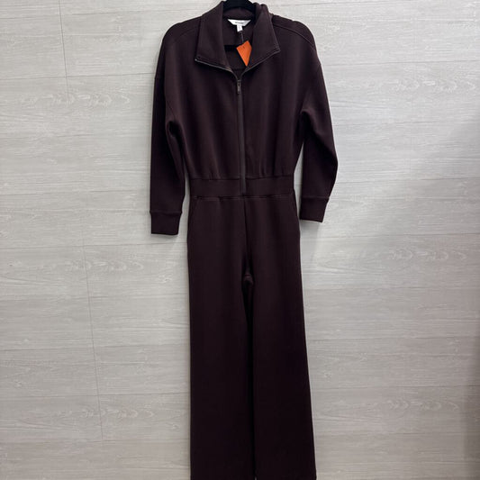 Spanx Purple Long Sleeve Zip Front Jumpsuit Small