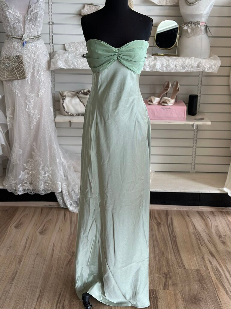 RNWY Green Kadie Off Shoulder Long Formal Dress Extra Large