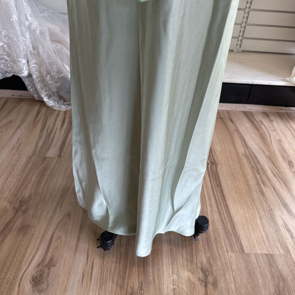 RNWY Green Kadie Off Shoulder Long Formal Dress Extra Large