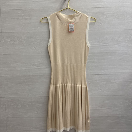 Cream/ White Knit Sleeveless Dress Medium