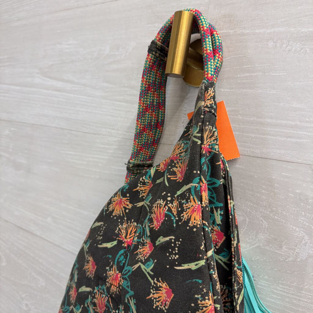 Kavu Grey/ Multi Print Rope Sling Bag