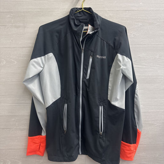 Marmot Grey/ Blue Lightweight Zip Up Jacket Large
