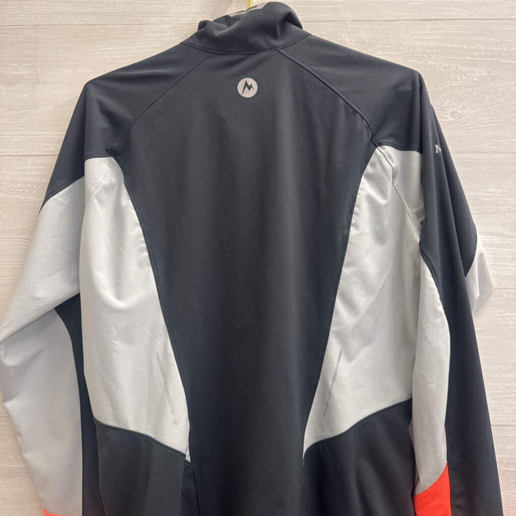 Marmot Grey/ Blue Lightweight Zip Up Jacket Large