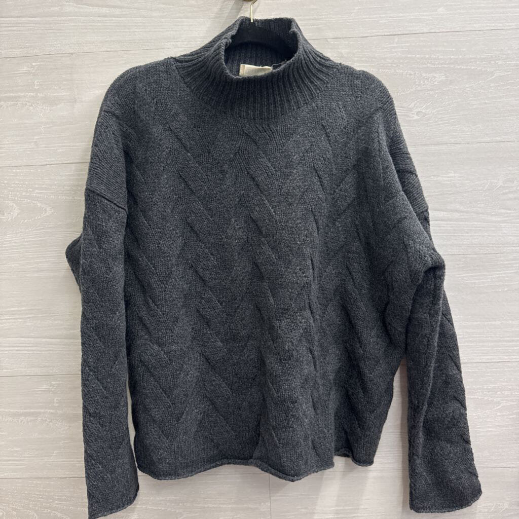 Poetry Grey Knit Mock Neck Sweater 12