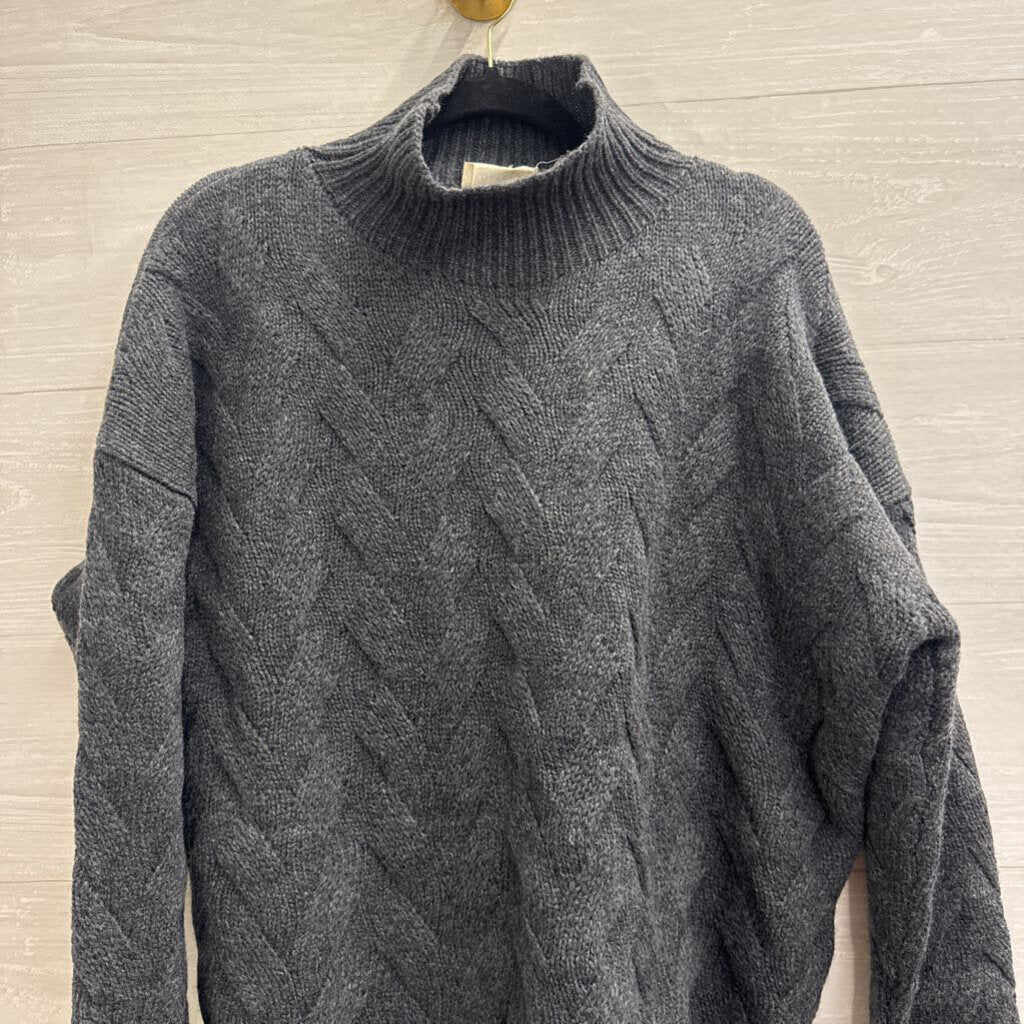 Poetry Grey Knit Mock Neck Sweater 12