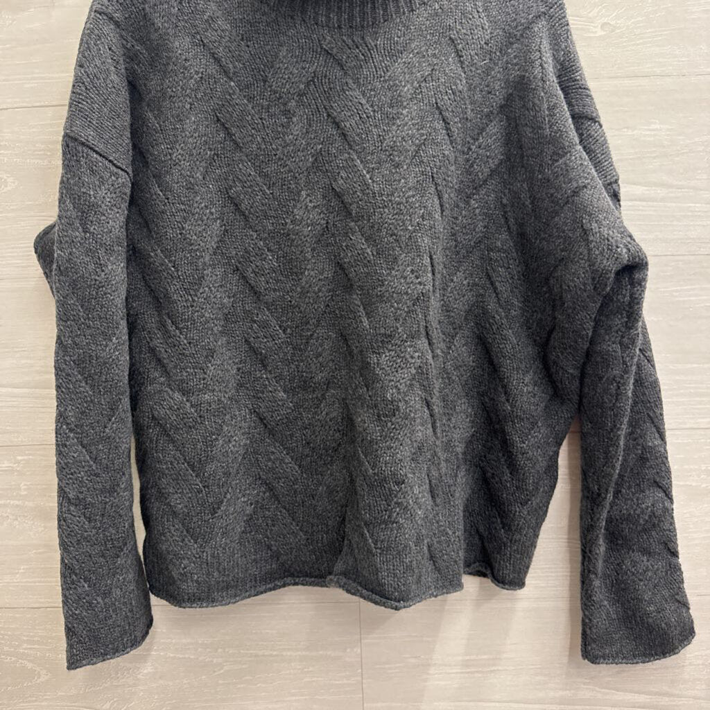 Poetry Grey Knit Mock Neck Sweater 12