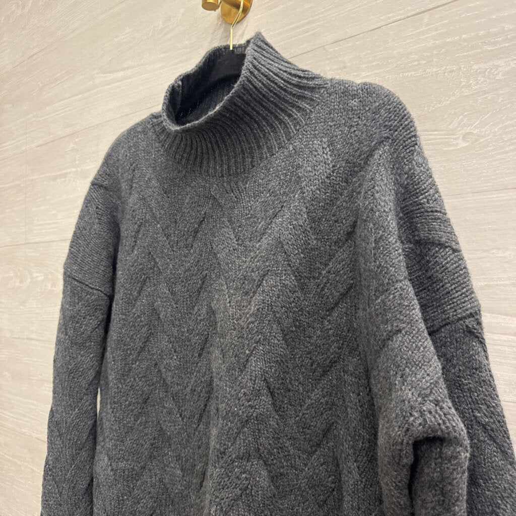 Poetry Grey Knit Mock Neck Sweater 12