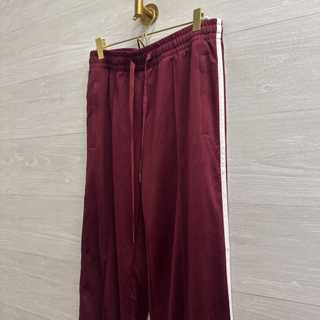 Tapata Burgundy/ White Track Pants Medium