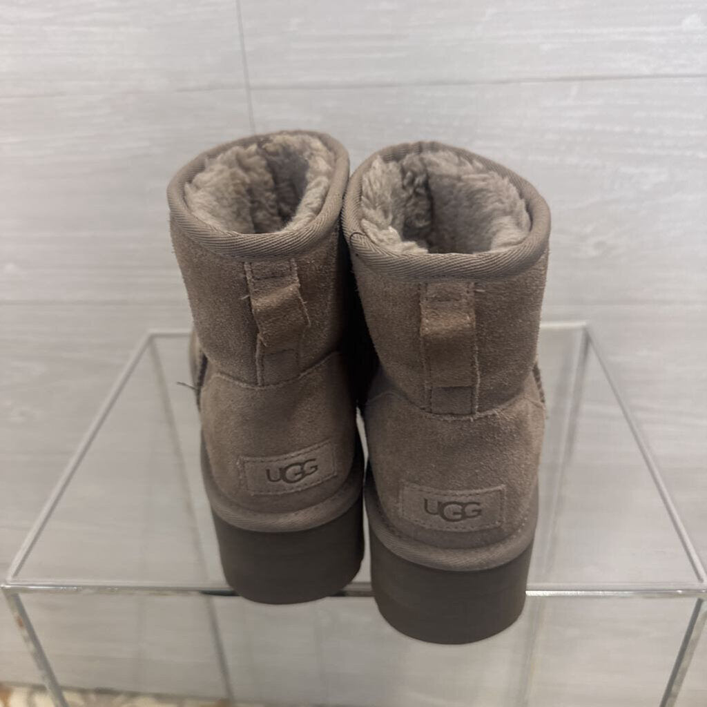 Ugg Grey Classic Mini Platform Boots 7