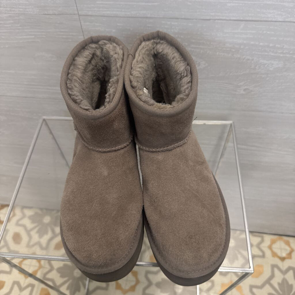 Ugg Grey Classic Mini Platform Boots 7