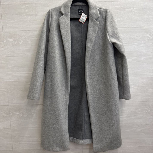 Zara Grey Open Front Blazer Jacket Medium