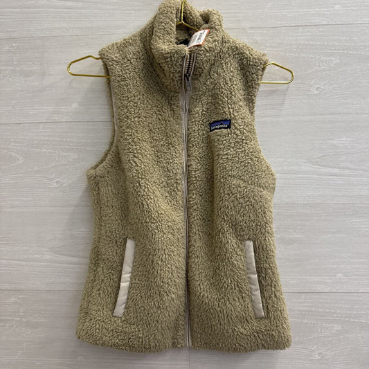 Patagonia Soft Grey Fleece Zip Up Vest Extra Small