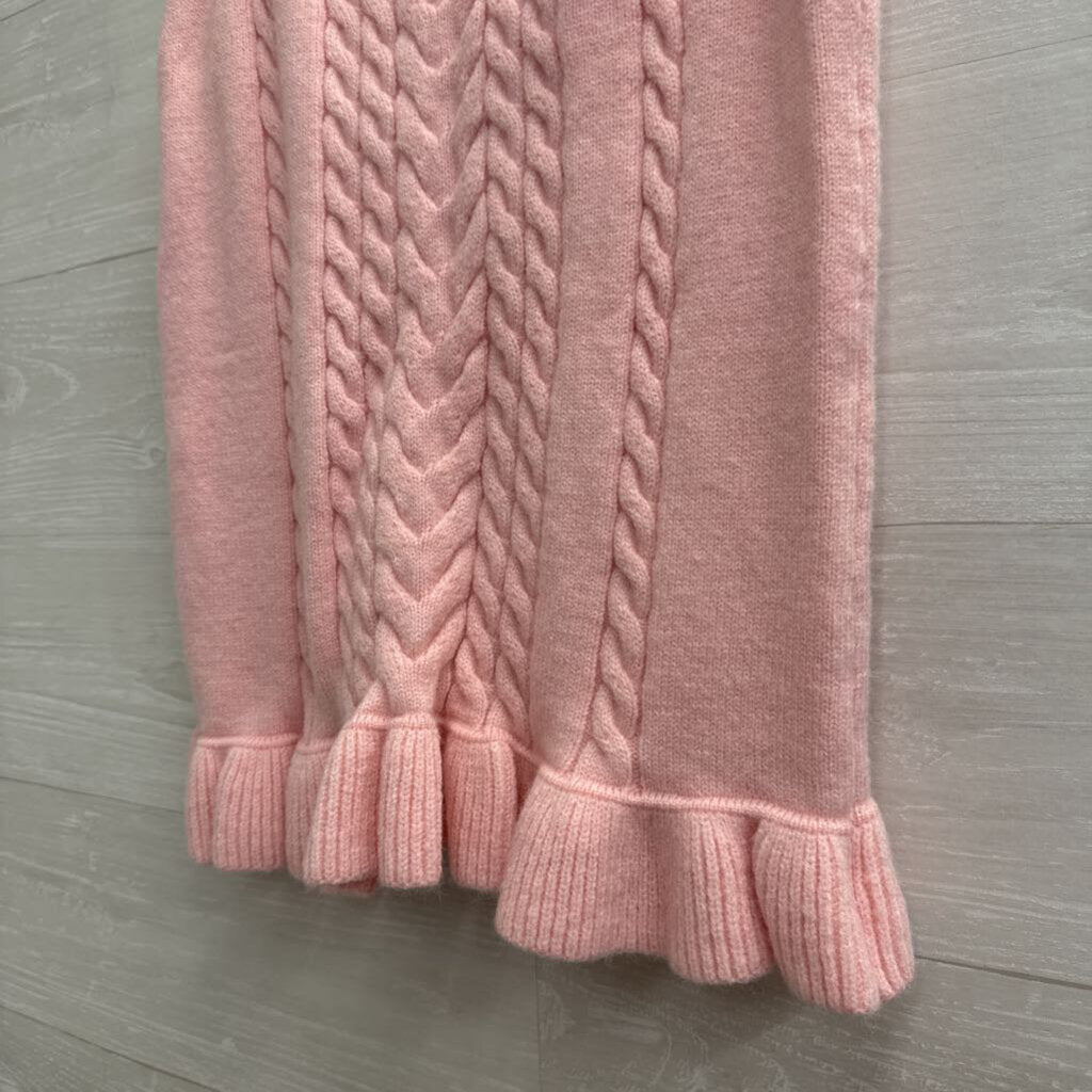 Pink Lily Pink Cable Knit Sweater Skirt/ Cardigan Sweater Set Large