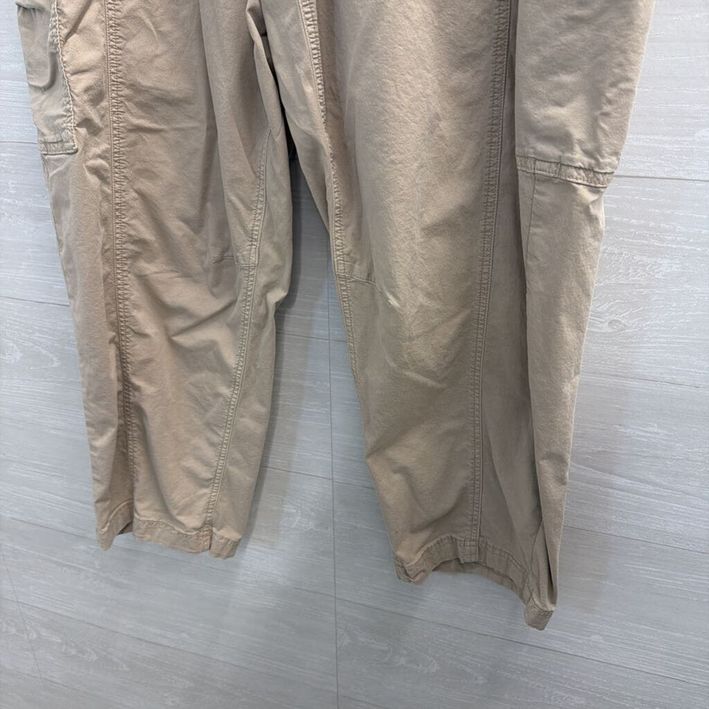 American Eagle Beige Barrel Side Pocket Pants 16