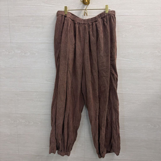 Free People Brown Playa Party Balloon Pants Extra Large
