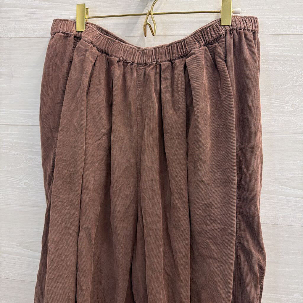 Free People Brown Playa Party Balloon Pants Extra Large