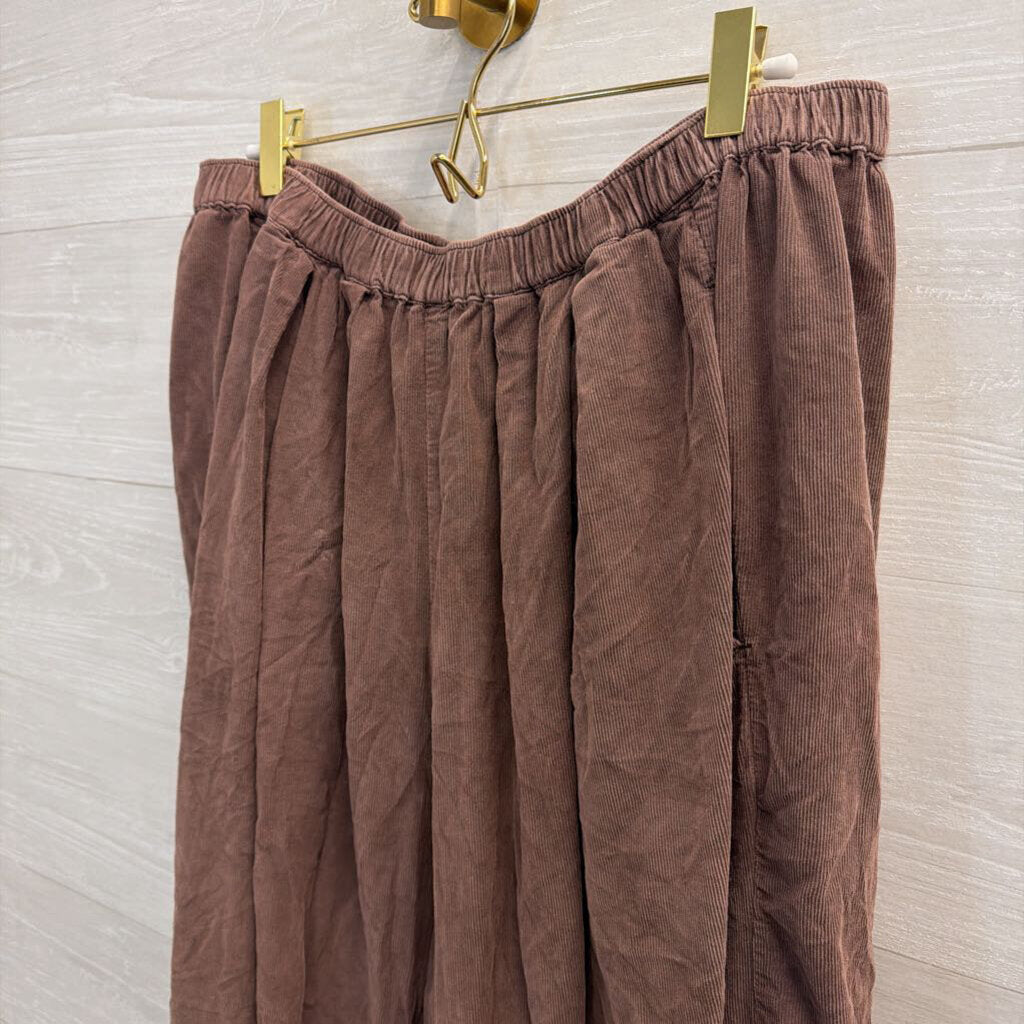 Free People Brown Playa Party Balloon Pants Extra Large