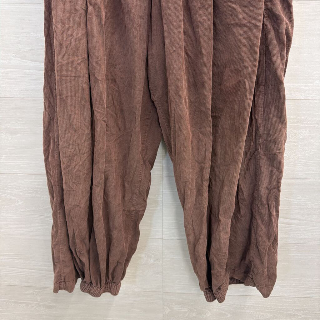 Free People Brown Playa Party Balloon Pants Extra Large