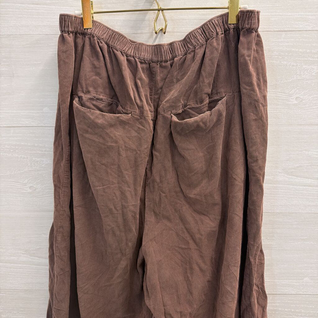 Free People Brown Playa Party Balloon Pants Extra Large