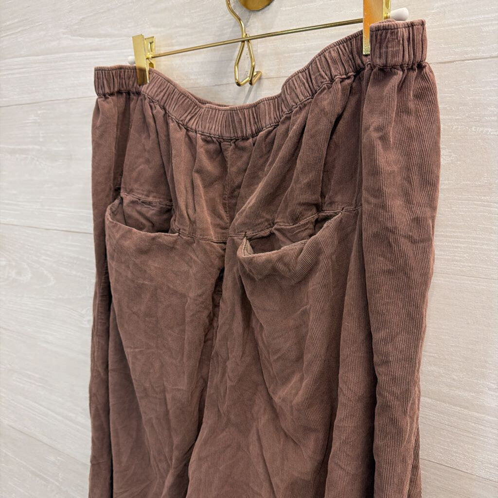 Free People Brown Playa Party Balloon Pants Extra Large
