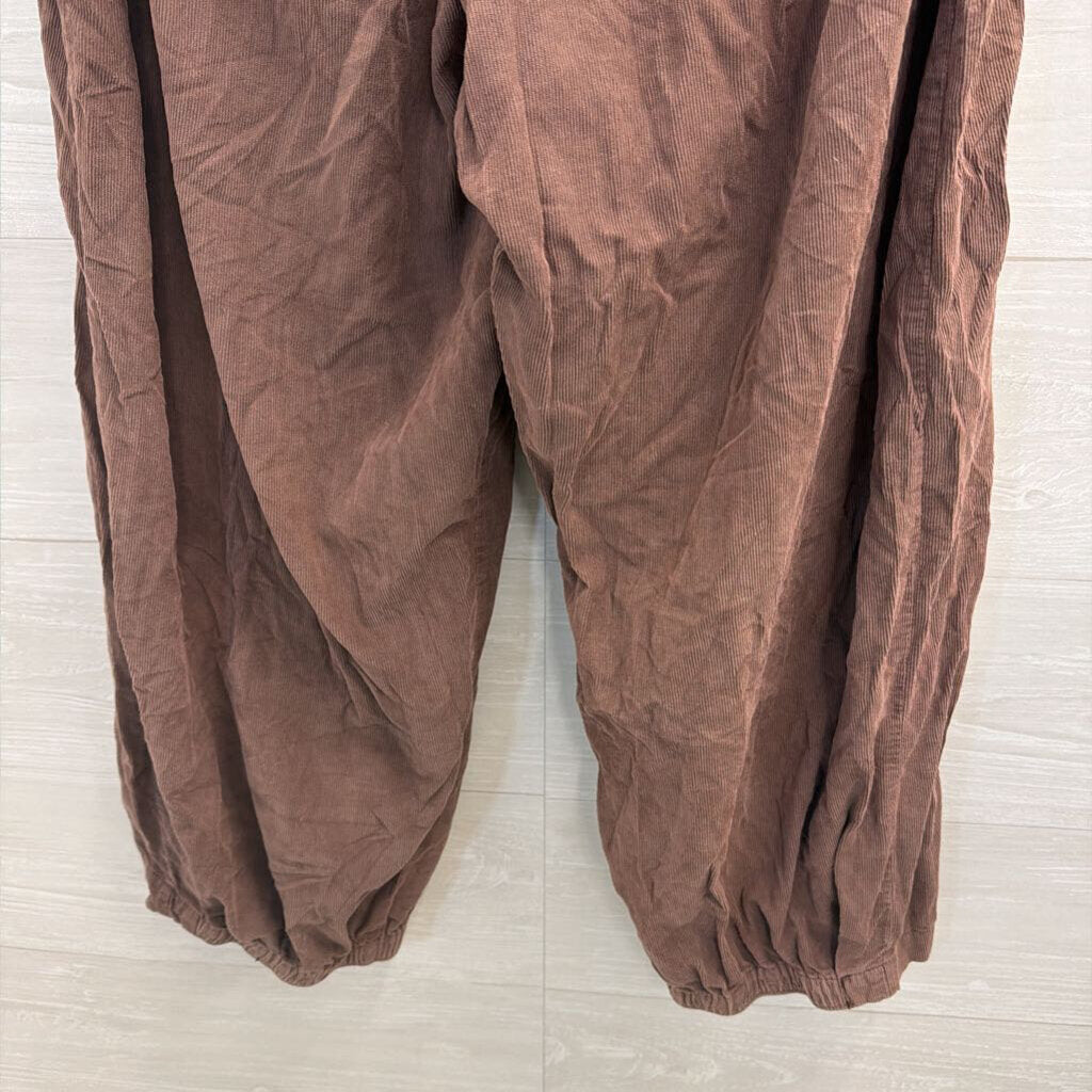 Free People Brown Playa Party Balloon Pants Extra Large
