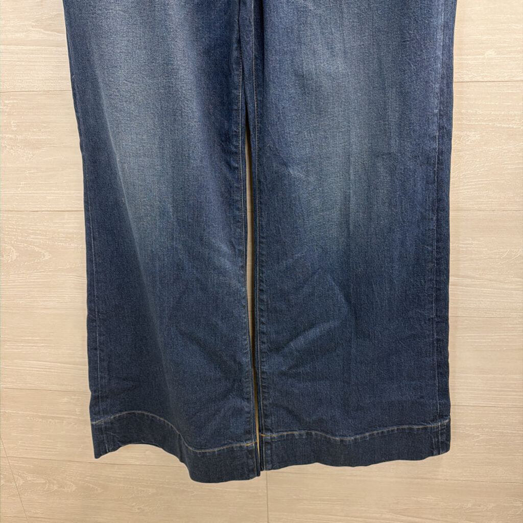 J Crew Dark Wash 96 Curvy Denim Trouser Jeans 32