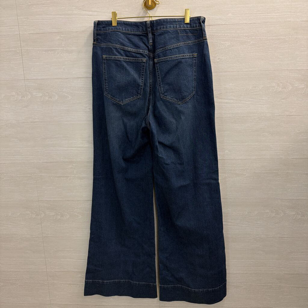 J Crew Dark Wash 96 Curvy Denim Trouser Jeans 32